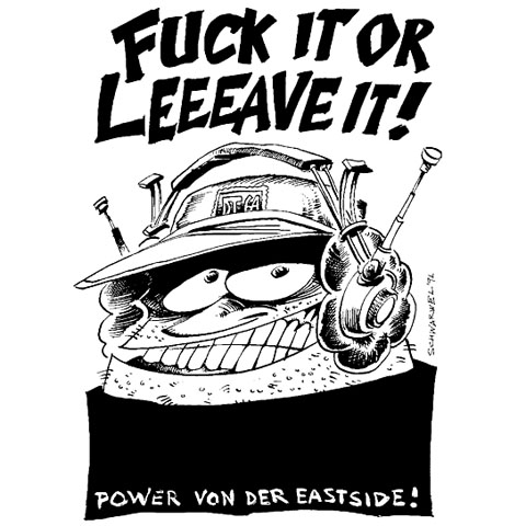 Original-Artwork "DT64: Fuck it or leeeave it"