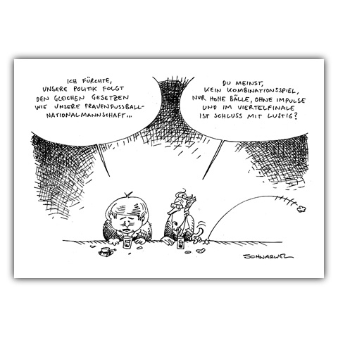 Karikatur "WM-Aus"