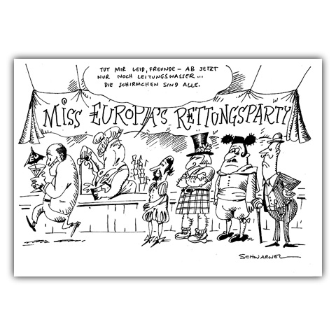Karikatur "Rettungsschirmchen"