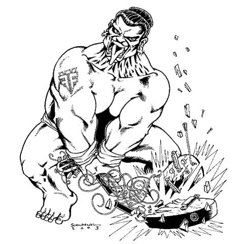 Original-Artwork "Sumo - With Full Force 2003"