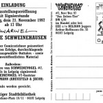 Einladung Ausstellung 21.11.1997 Rückseite